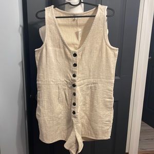 Madewell Linen Blend Romper